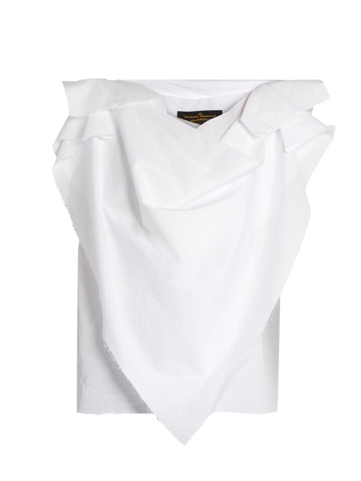 Vivienne Westwood Anglomania Sueno Frayed-edge Cotton Blouse