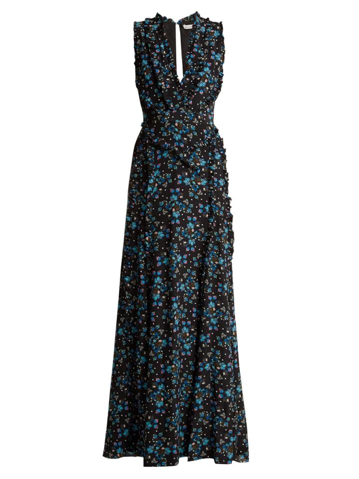 Altuzarra Medina Vine-print Silk Crepe De Chine Dress