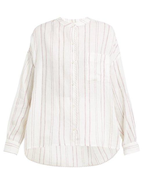 Matchesfashion.com Weekend Max Mara - Vicino Shirt - Womens - Burgundy White