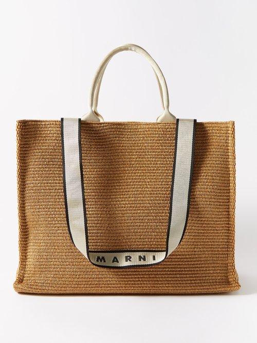 Marni - East West Faux-raffia Tote Bag - Mens - Natural