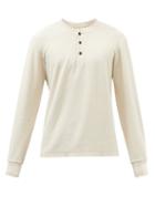 Citizens Of Humanity - Terry Cotton-blend Jersey Henley Shirt - Mens - Cream