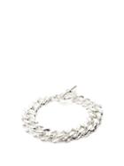 Matchesfashion.com Pearls Before Swine - Spliced Sterling Silver Bracelet - Mens - Silver