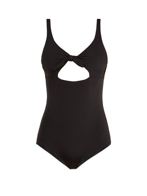 Matchesfashion.com Mara Hoffman - Adeline Bow Cut Out Swimsuit - Womens - Black