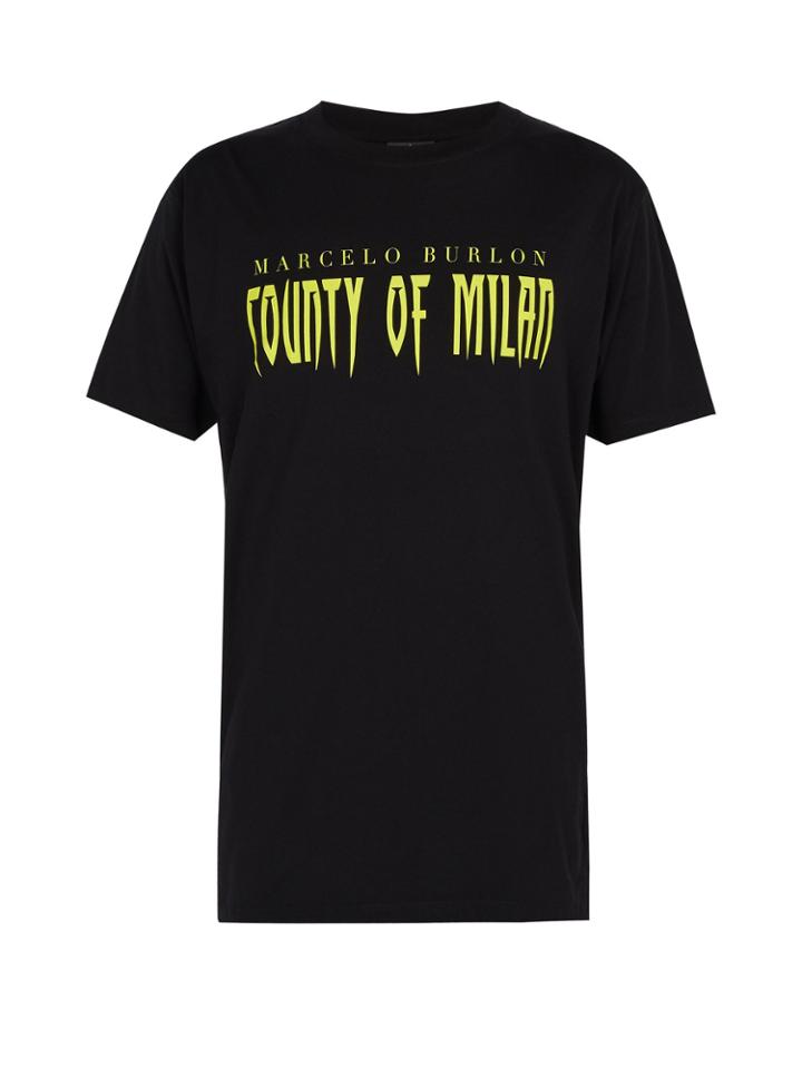 Marcelo Burlon Sleepwalker Printed Cotton T-shirt