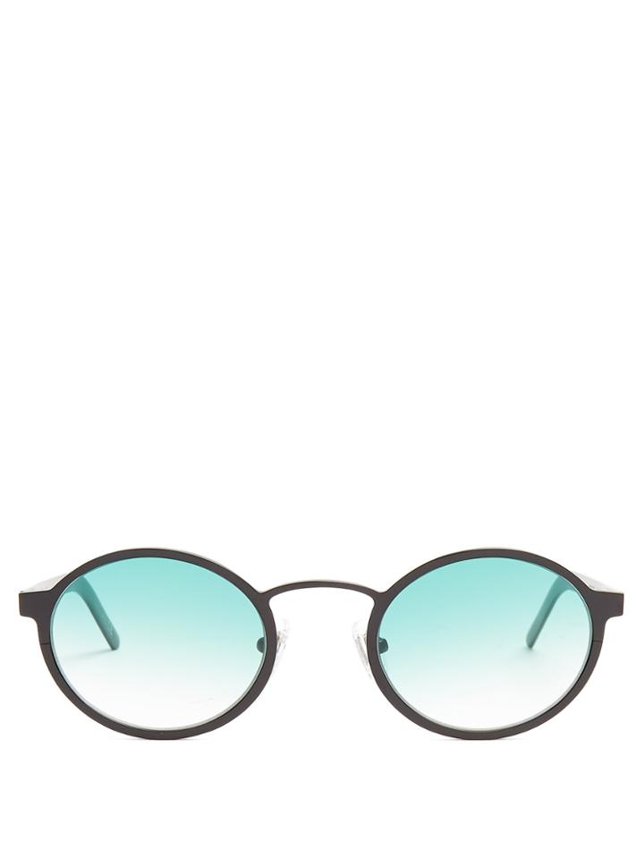 Blyszak Round-frame Metal Sunglasses