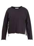 Jw Anderson Raw-edge Cut-out Cotton Sweater