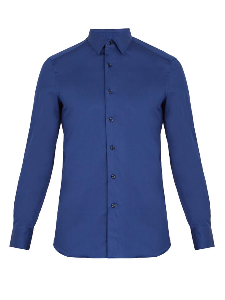 Boglioli Slim-fit Single-cuff Cotton Shirt