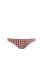 Matchesfashion.com Belize - Winona Gingham Bikini Briefs - Womens - Red White