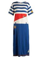 Marni Short-sleeved Striped Jersey Midi Dress