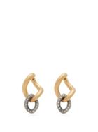 Matchesfashion.com Hum - 18kt Gold, Sterling Silver & Diamond Earrings - Womens - Silver Gold