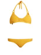 Stella Mccartney Cotton-blend Crochet Charm Bikini