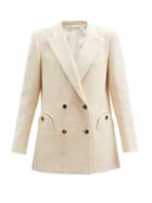 Matchesfashion.com Blaz Milano - Missy Everynight Cotton-blend Boucl Jacket - Womens - Cream