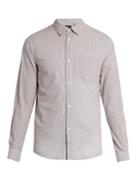 A.p.c. Single-pocket Striped Cotton Shirt