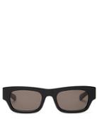 Matchesfashion.com Flatlist - Frankie Rectangular Acetate Sunglasses - Mens - Black