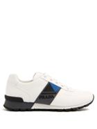 Matchesfashion.com Prada - Contrast Panel Low Top Trainers - Mens - White