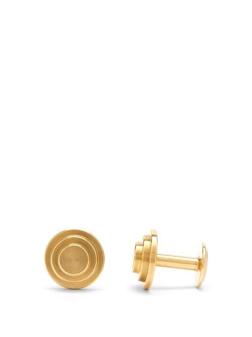 Matchesfashion.com Alice Made This - Jasper Tiered Cufflinks - Mens - Gold