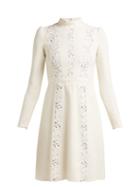 Matchesfashion.com Giambattista Valli - Lace Insert Cady Dress - Womens - Ivory