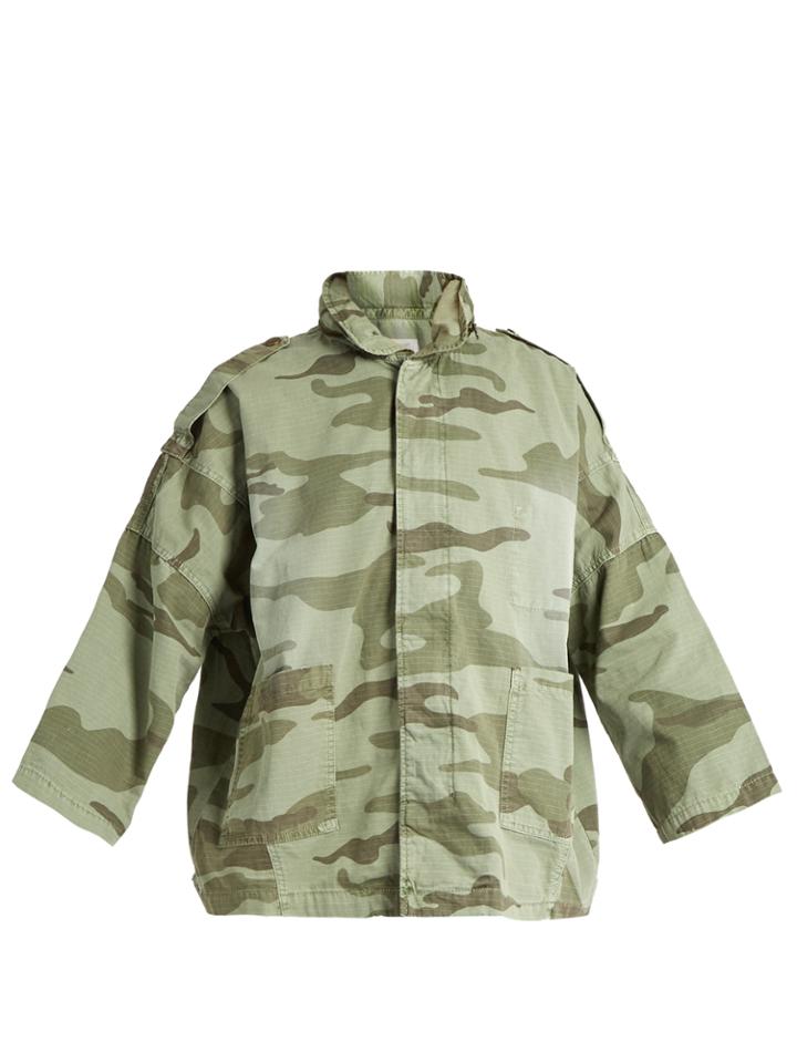 Current/elliott The Fleet Admiral Camouflage-print Jacket