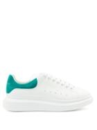 Matchesfashion.com Alexander Mcqueen - Raised-sole Leather And Suede Trainers - Mens - White
