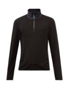 Orlebar Brown - Flageler Quarter-zip Jersey Sweatshirt - Mens - Black