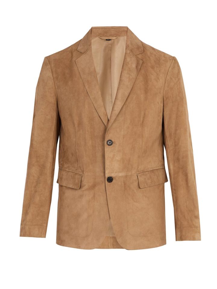 Dunhill Single-breasted Suede Blazer