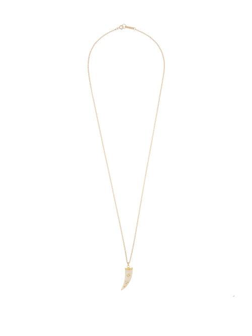 Matchesfashion.com Isabel Marant - Buffalo-horn Pendant Necklace - Womens - Gold