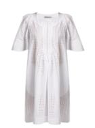 Matchesfashion.com Three Graces London - Prudence Broderie Anglaise Cotton Dress - Womens - White