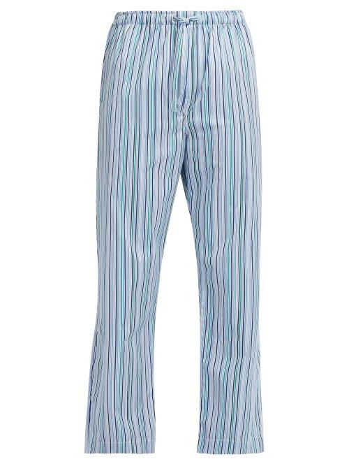 Matchesfashion.com Derek Rose - Wellington Striped Cotton Pyjama Trousers - Mens - Multi