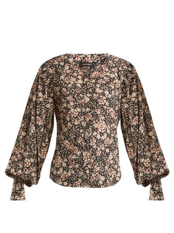 Isabel Marant Berny Floral-print Blouse