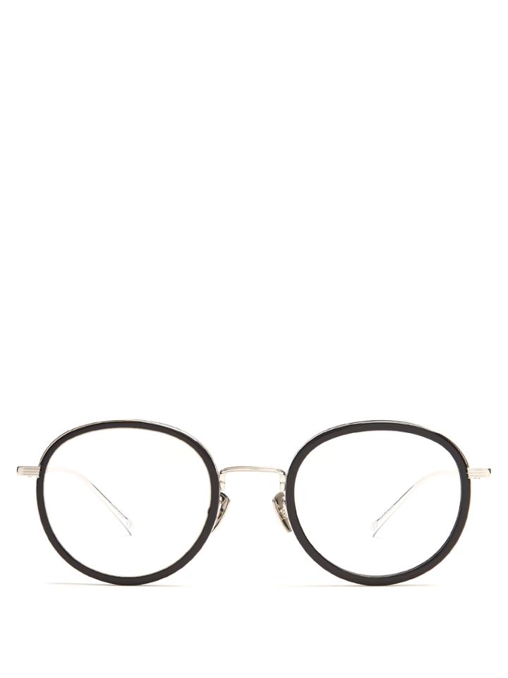 Saint Laurent Round-frame Metal Glasses