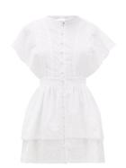 Matchesfashion.com Sir - Charlee Open Back Cotton Mini Dress - Womens - Ivory