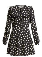 Miu Miu Daisy-print Lace-up Mini Dress