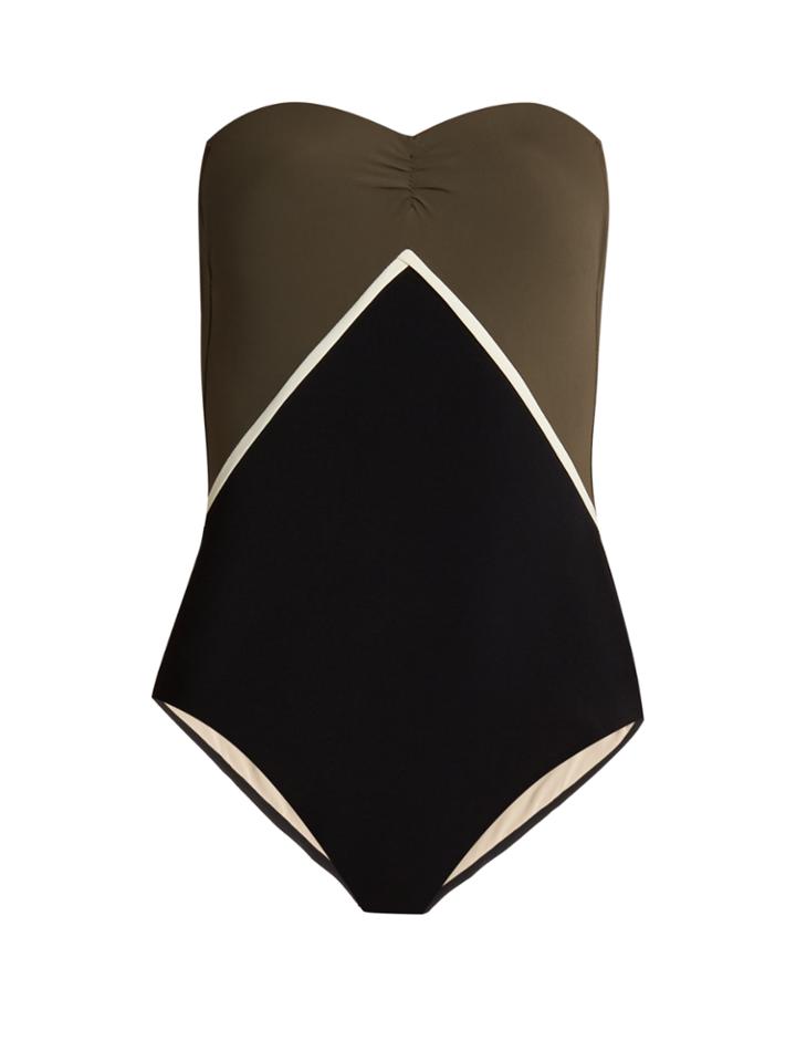 Zeus + Dione Halki Graphic Bandeau Swimsuit