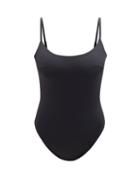 Form And Fold - The One Scoop-neck Swimsuit - Womens - Black