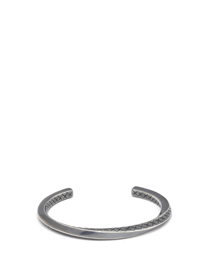 Bottega Veneta Twisted Intrecciato-engraved Bangle