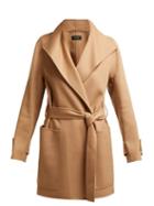 Matchesfashion.com Joseph - Lista Wool Blend Coat - Womens - Camel