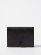 Gucci - Petit Marmont Grained-leather Cardholder - Womens - Black