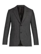 Matchesfashion.com Stella Mccartney - Checked Single Breasted Wool Blazer - Mens - Grey