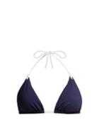 Matchesfashion.com Heidi Klein - Carlisle Bay Triangle Bikini Top - Womens - Navy