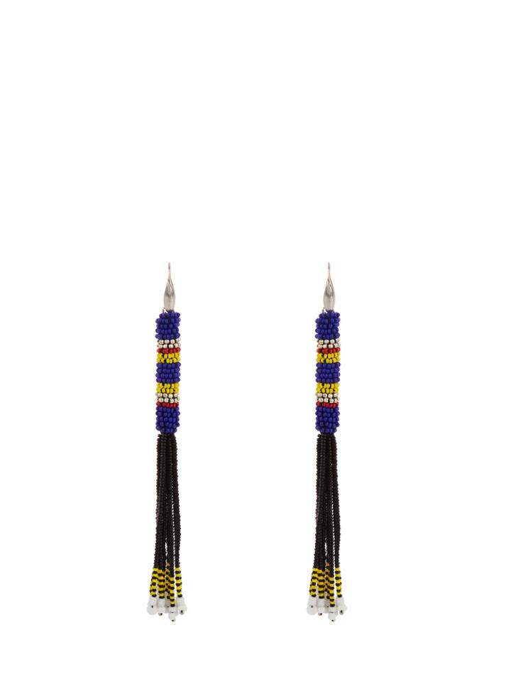 Isabel Marant Ska Beaded Tassel Earrings