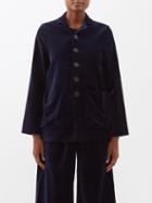 Toogood - The Photographer Velvet Jacket - Womens - Navy