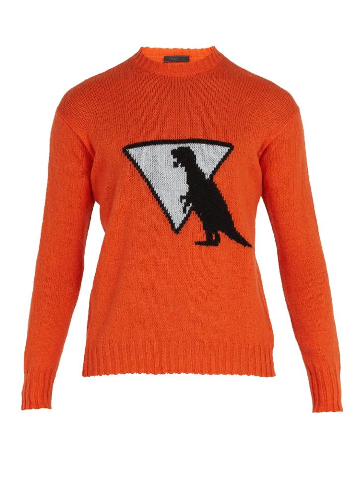 Prada Dinosaur Wool Sweater