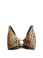 Matchesfashion.com Melissa Odabash - Santa Fe Ring-front Cheetah-print Bikini Top - Womens - Animal