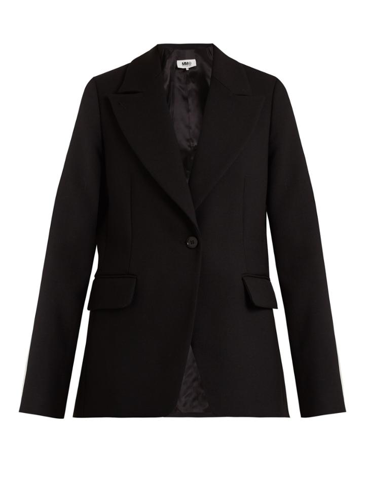Mm6 Maison Margiela Single-breasted Wool-blend Blazer