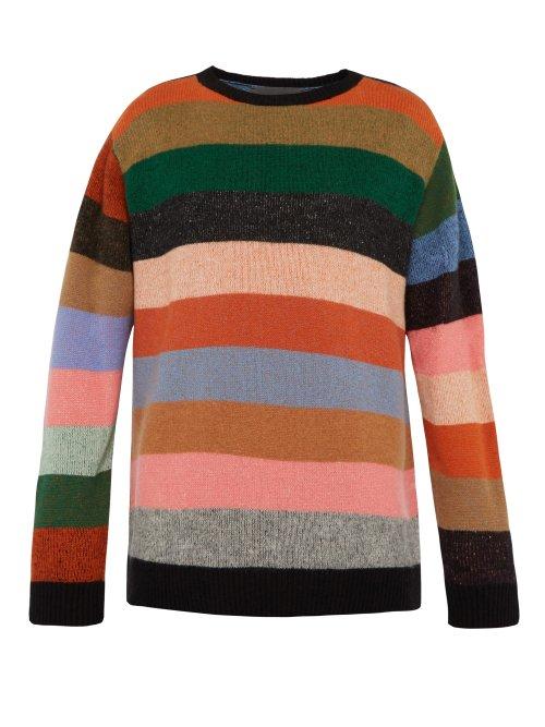 Matchesfashion.com The Elder Statesman - Super Duper Crewneck Cashmere Sweater - Mens - Multi