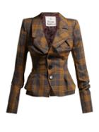 Matchesfashion.com Vivienne Westwood - Alcoholic Tartan Wool Jacket - Womens - Grey