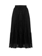 Valentino Frilled-hem Lace Skirt