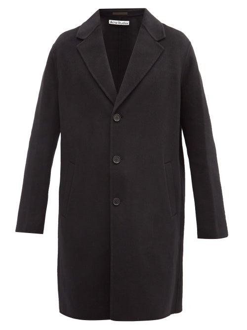 Matchesfashion.com Acne Studios - Dali Single-breasted Wool Coat - Mens - Black
