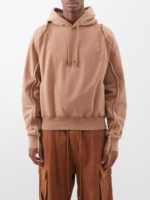 Jacquemus - Camargue Logo-embroidered Cotton Hoodie - Mens - Brown