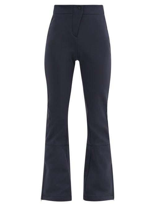 Matchesfashion.com Fusalp - Tipi Iii High-rise Flared Soft-shell Ski Trousers - Womens - Navy